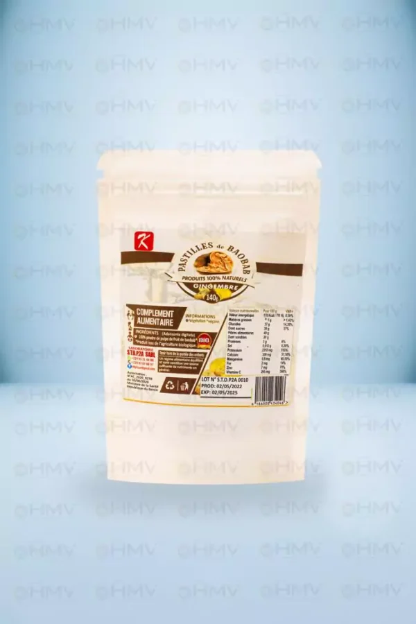 Pastille de Baobab au Gingembre